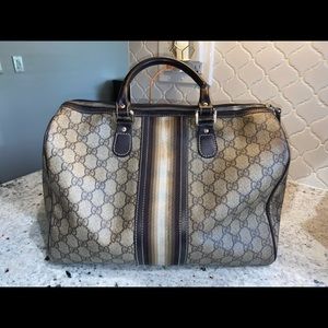 GG Plus Monogram Medium Boston Bag